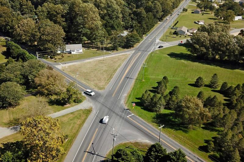 DelDOT engineers are reviewing options to improve the Cave Neck Road-Hudson Road-Sweetbriar Road intersection near Milton. NICK ROTH PHOTO